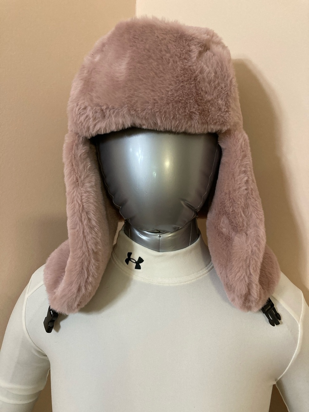 BOGO🛍️Plush Trapper Hat - Dusty Pink
